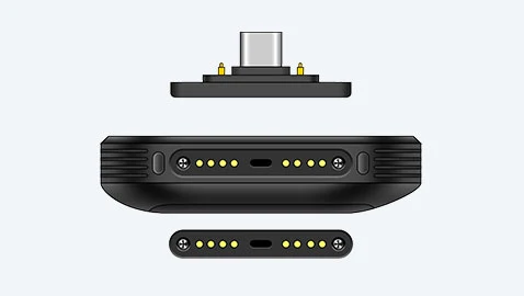Conector I/O USB Type-C y Pogo Pin (opcional)