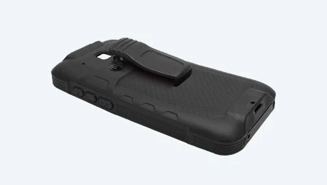 Funda de goma con clip para cinturón (opcional)