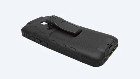 Funda de goma con clip para cinturón (opcional)