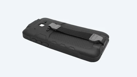 Funda de goma con correa de mano (opcional)